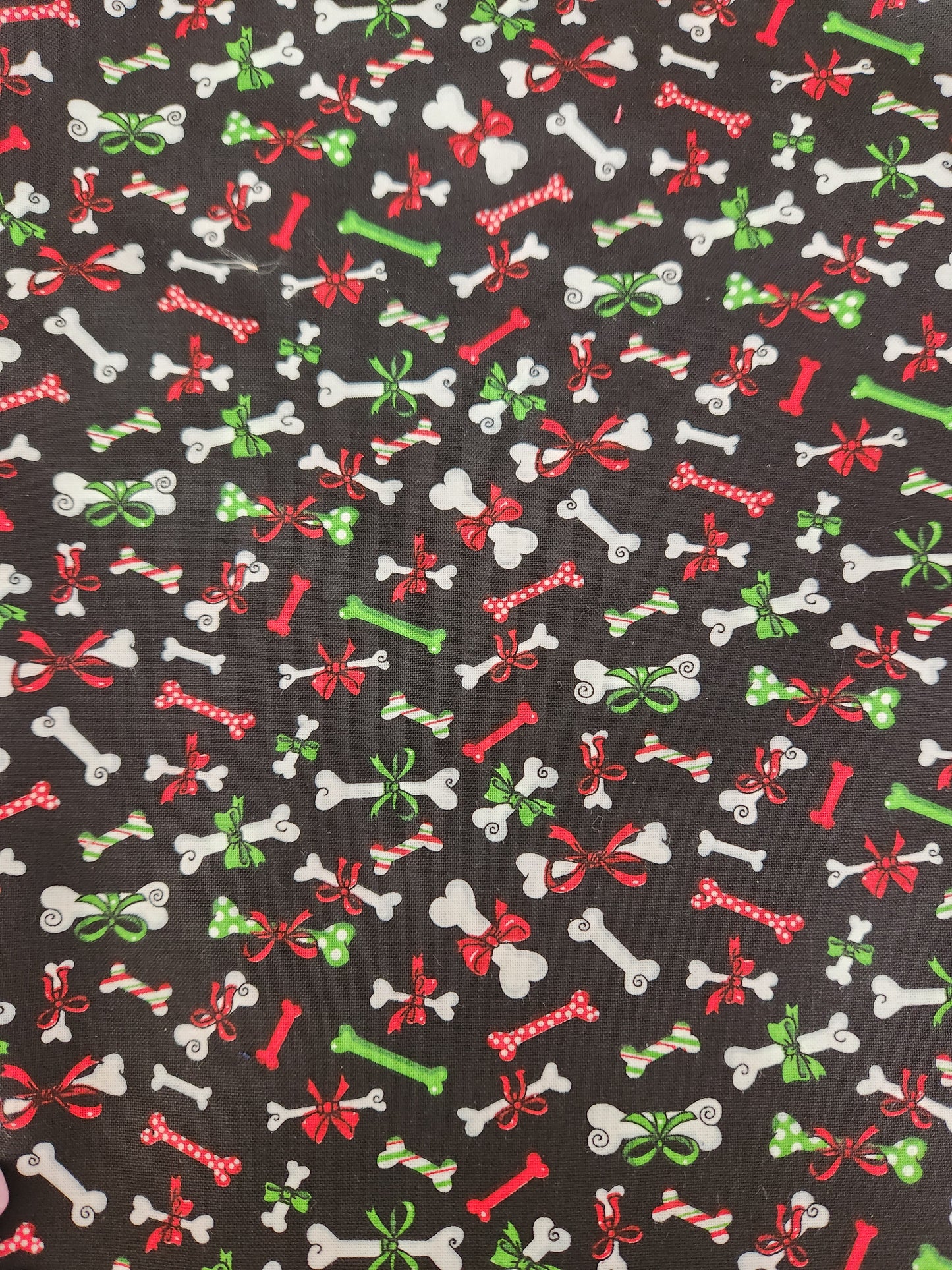 Christmas Dog Bones Hair Scrunchie