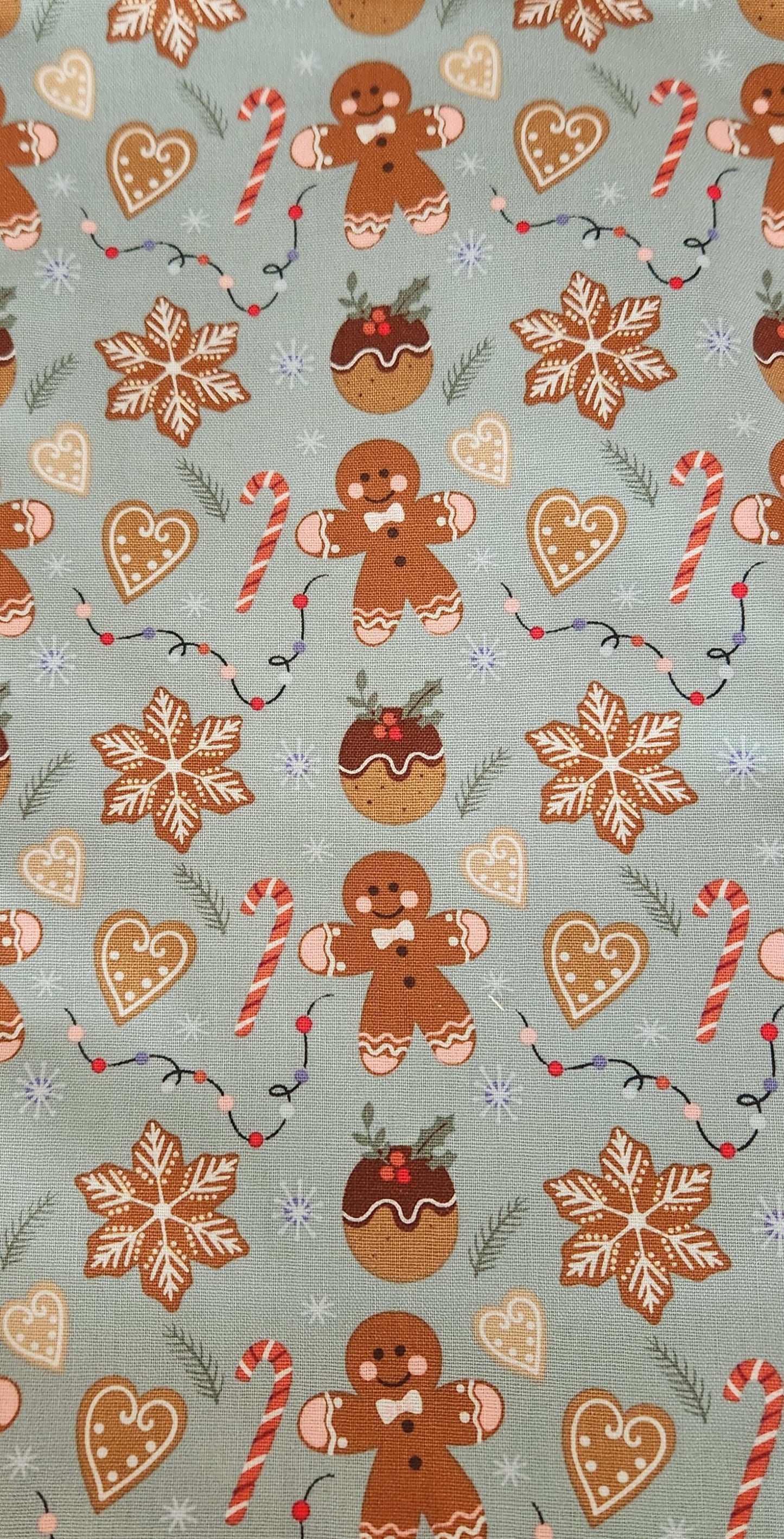 Light Blue Gingerbread Hair Scrunchie