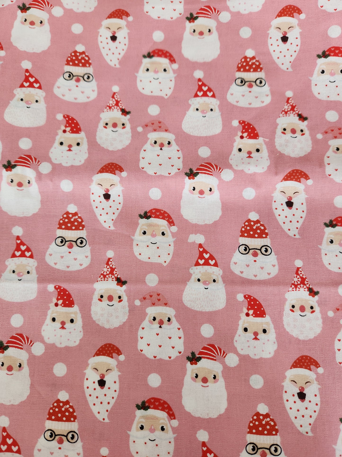 Pink Santa Hair Scrunchie