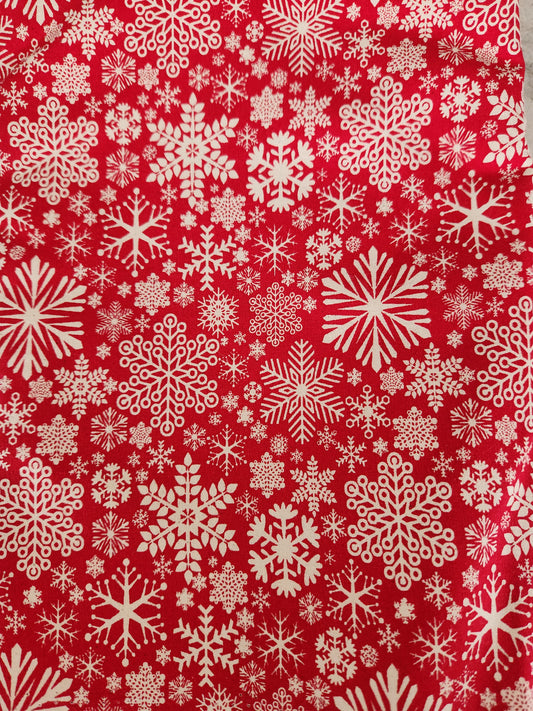 Red Snowflakes Hair Scrunchie
