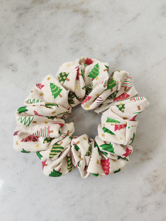 Christmas Trees Hair Scrunchie